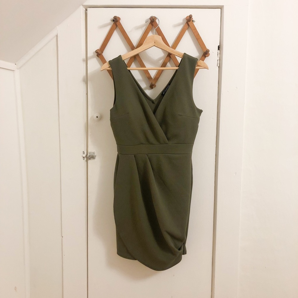 🌞4/20$ Revamped Olive Green Dress